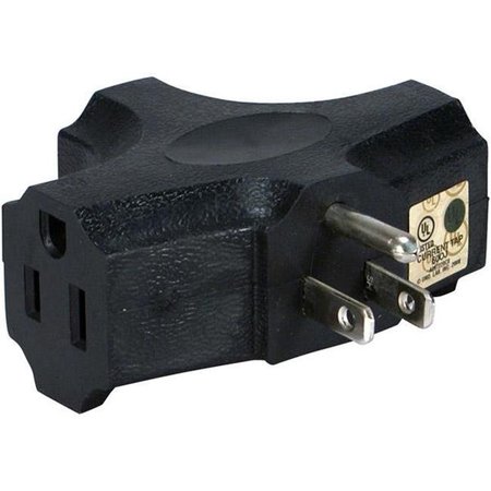 PLUGIT Black 3-Outlet 3-Prong AC Plug PL267655